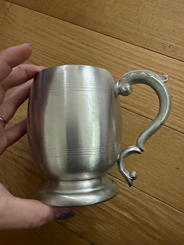 English pewter mug - pewter,